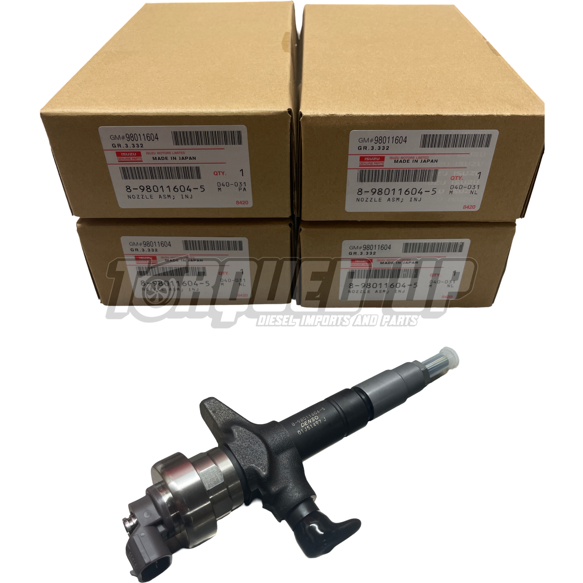 Genuine Denso 095000β6980 Injectors (Set of 4) β Isuzu 4JJ1 3.0L / DβMax / MUβX / Colorado 2007β2012