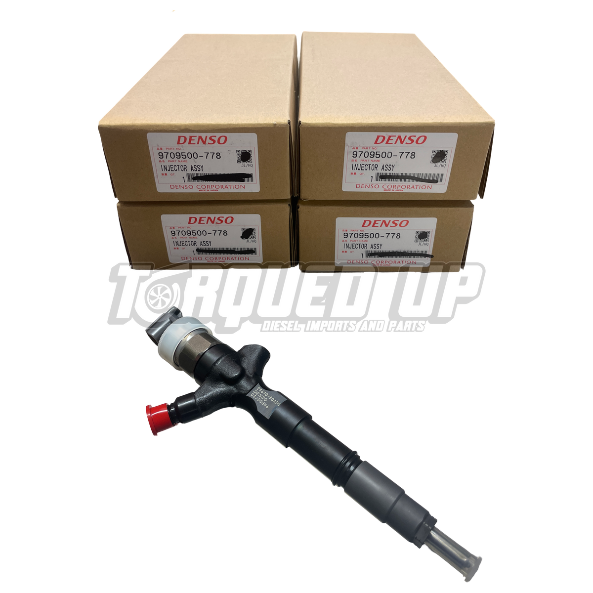 Genuine Denso 095000‑7780 Injectors (Set of 4) – Toyota Hilux/Prado 1KD‑FTV 13‑Code
