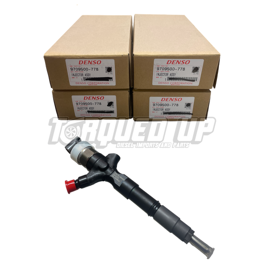 Genuine Denso 095000‑7780 Injectors (Set of 4) – Toyota Hilux/Prado 1KD‑FTV 13‑Code