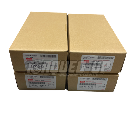 Genuine Denso 095000‑6980 Injectors (Set of 4) – Isuzu 4JJ1 3.0L / D‑Max / MU‑X / Colorado 2007–2012